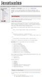 Mobile Screenshot of javatuples.org